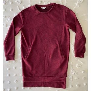 Maternity Sweatshirt Tunic with Pockets S